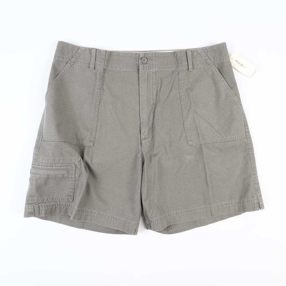 NEW Eddie Bauer Womens 16 Regular Outdoor Shorts Herb Green 100% Cotton0147